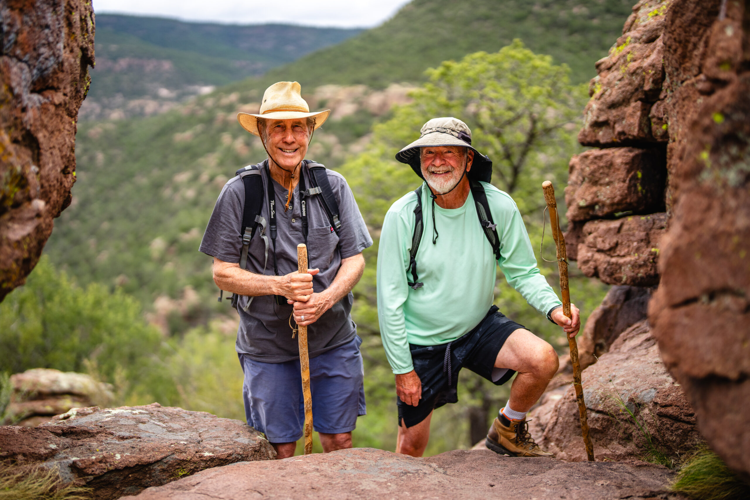 Two Friends Hiking