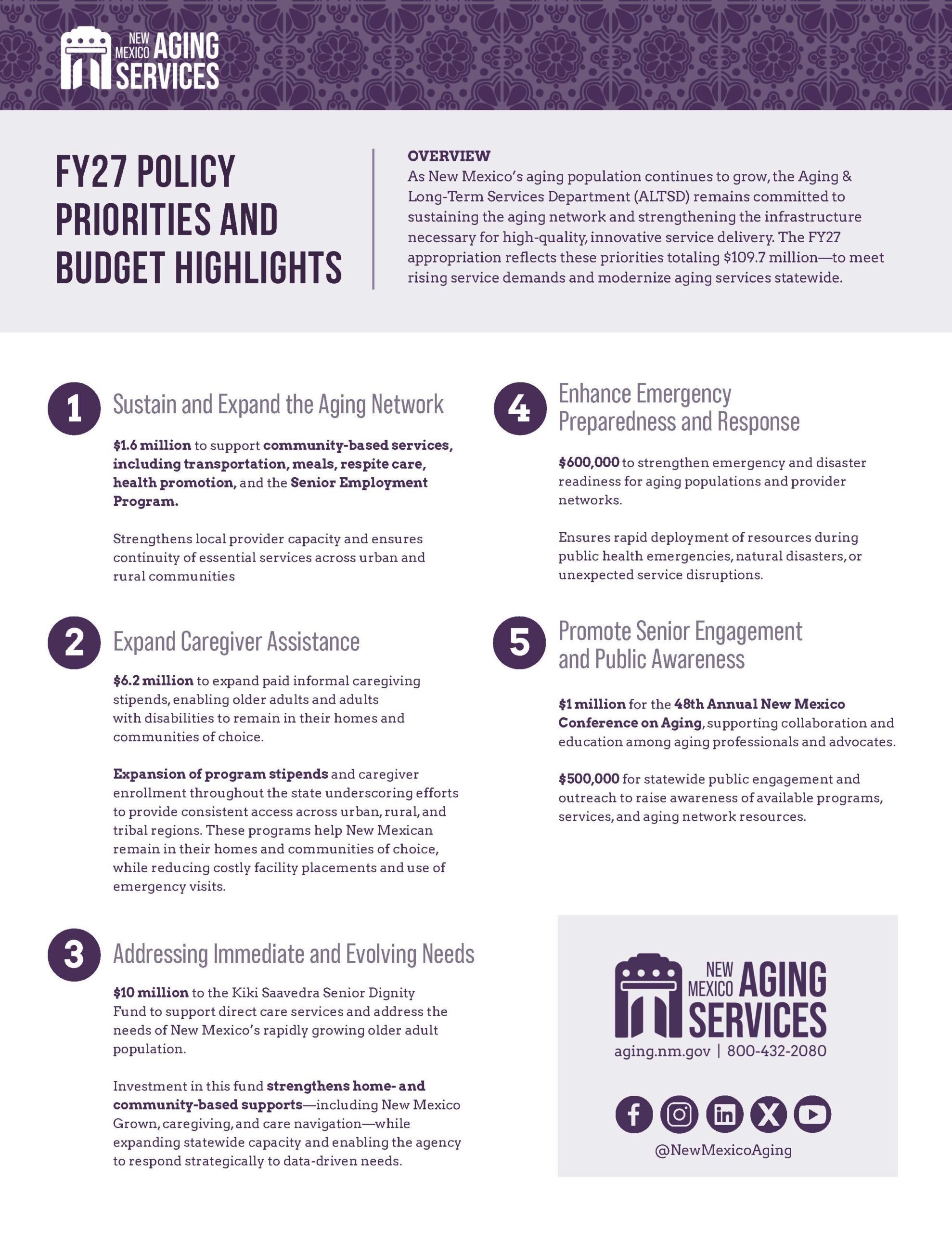 2026 Legislative Budget Priorities