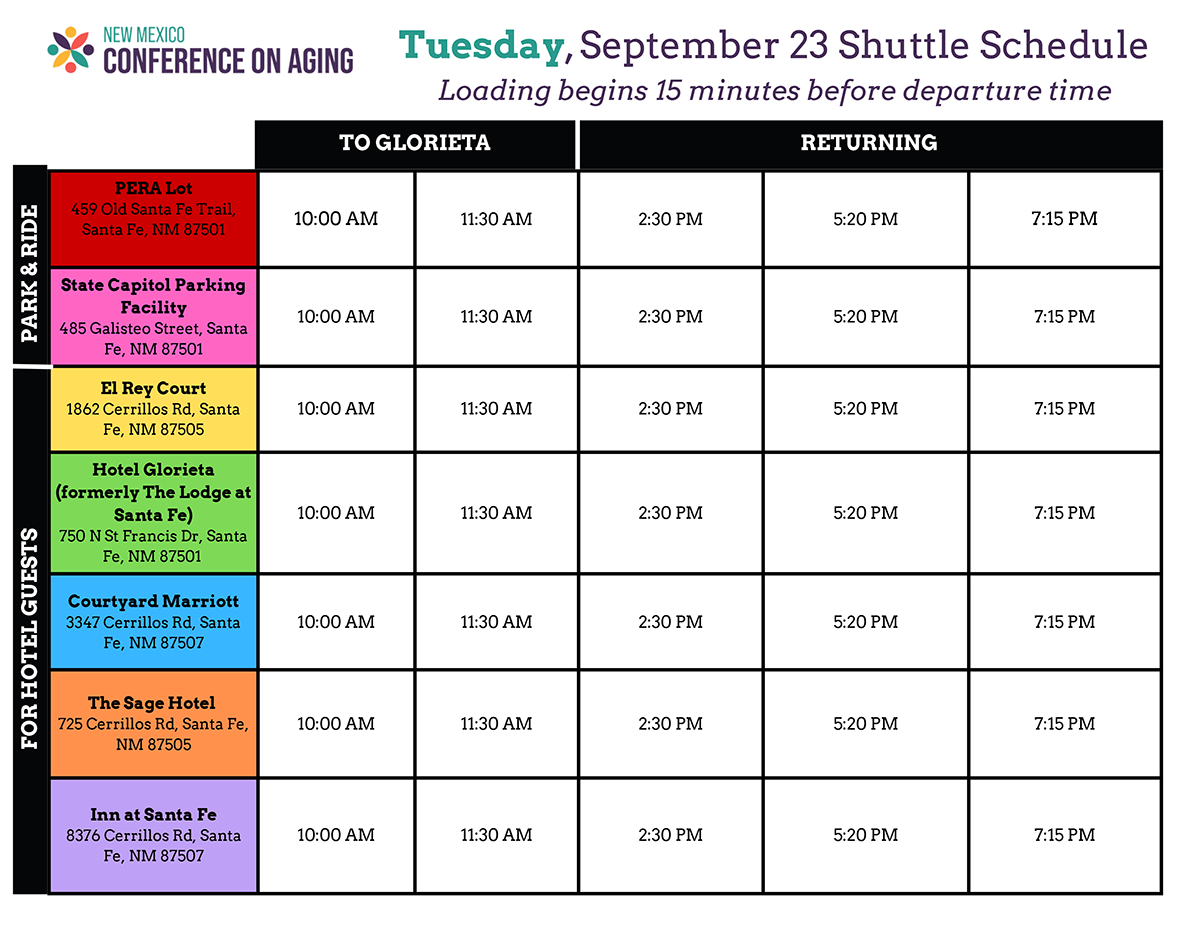 2025 shuttle schedule